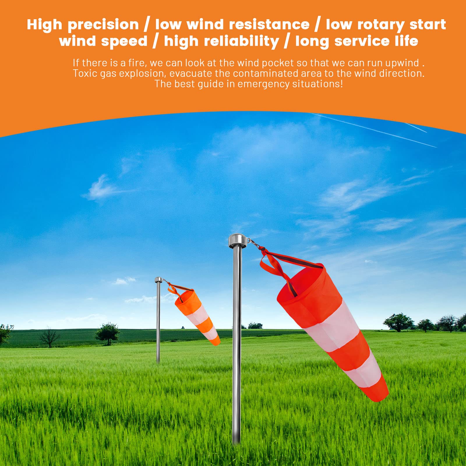 Amazon.com: 2Pcs Hanging Reflective Windsock Flags for Outside Rip